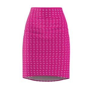Bubble Gum Sashoki Pattern Pencil Skirt | Casual All-Over Print Form Fitting Skirt