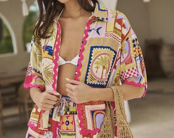 Juego de postales de Marnie Button Up Shirt Talmar