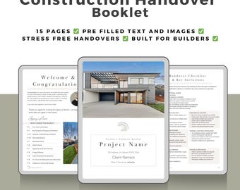 Libretto di consegna dei lavori edili