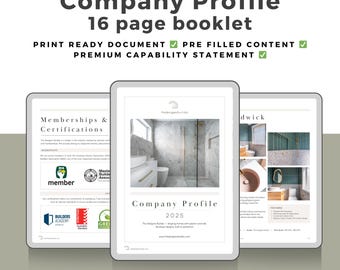 Dichiarazione di capacità di 16 pagine per costruttori