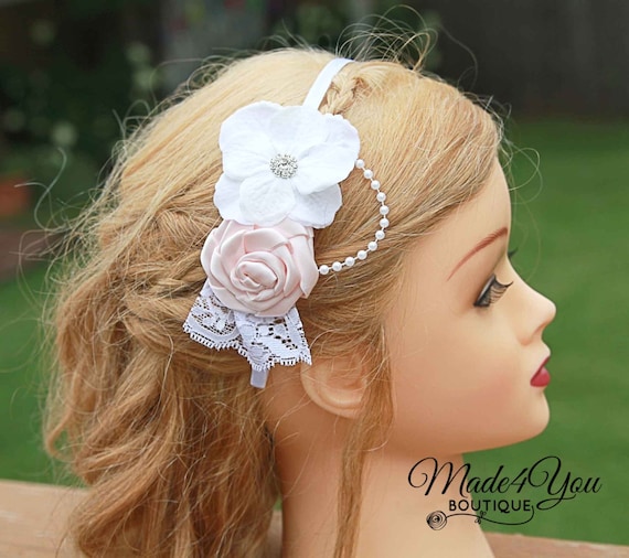 Items similar to 53 Different ColorsFlower Girl HeadbandBridesmaid