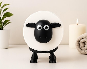 Sheep Toilet Paper Holder Farmhouse Bathroom Decor Animal Toilet Roll Stand