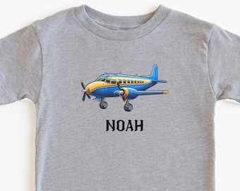 Personalized  Kids Airplane Shirt, Custom Name Airplane Travel Shirt,  Toddler Vacation Tshirt, Baby Travel Tee