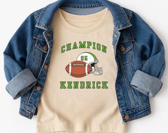 Personalized Kids Football Shirt , Toddler Boys Football Shirt, Football birthday boy shirt, Gift For Boy, Boys Football Tshirt