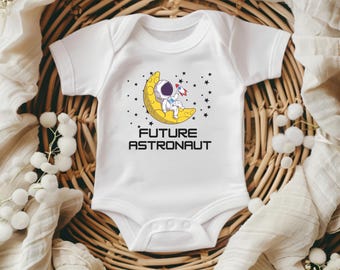 Future Astronaut on the Moon Toddler Bodysuit, Space Rocket Bodysuit, Outer Space Galaxy Romper, Planet Moon Astronaut Gift
