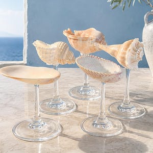 Handmade Shell Wine Glass, Ocean Beach Celebration, Bridesmaid Wedding Gift
