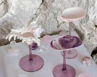 "Handgefertigte Muschel ""Conch Shell"" Gläser, Hochzeit am Strand."