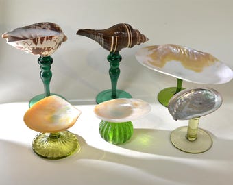 Handgemaakte schelpwijnglazen, edelsteen longdrinkglazen, geschikt voor toast op strandbruiloften, unieke cadeaus voor bruidsmeisjes op het strandfeest