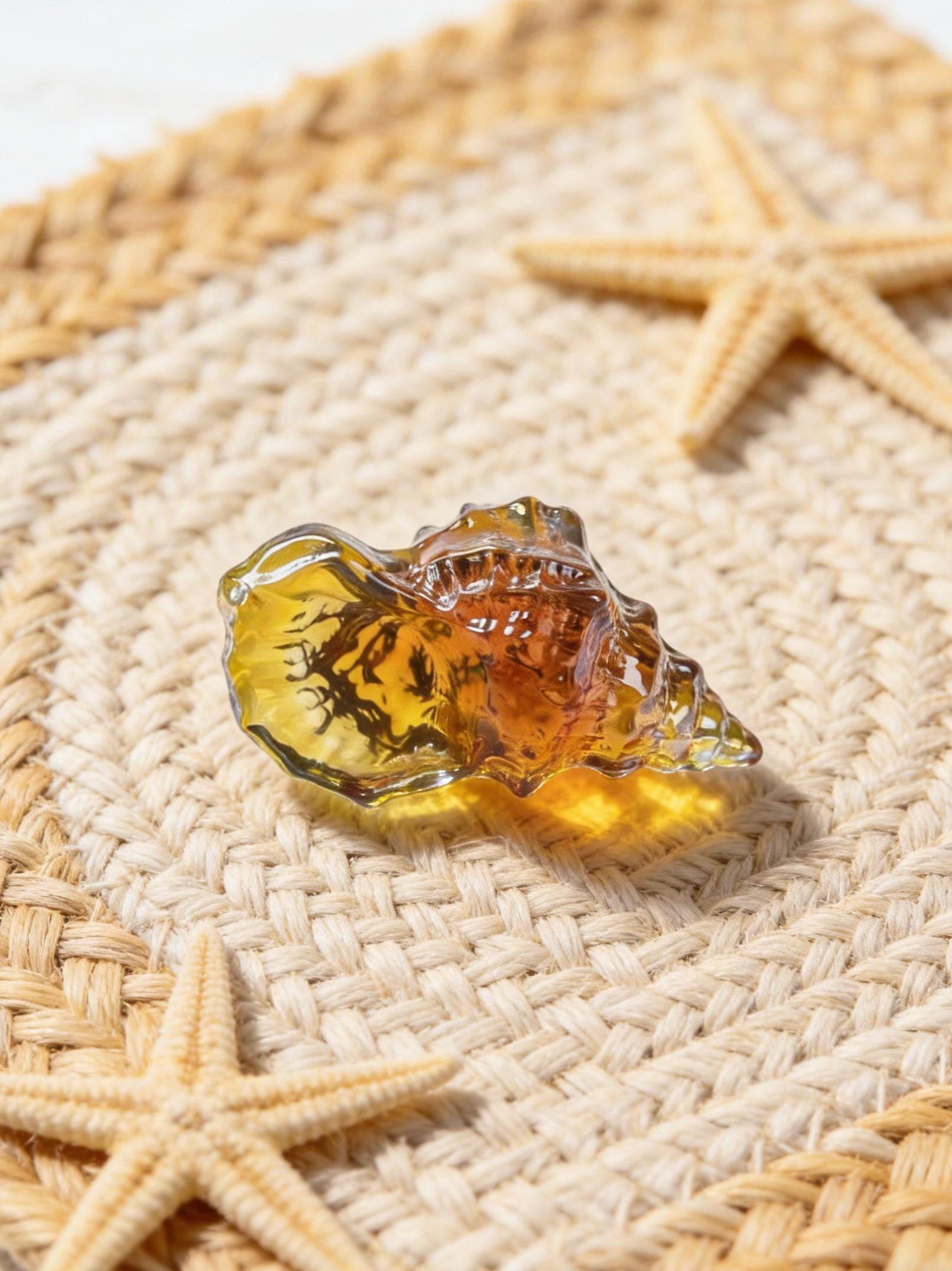 Handmade Glass Conch Shell Sculptures:marine Shell Ornaments,beach ...