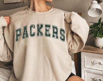 Vintage Packers  Football Shirt, Packers Shirt, Green Bay Football Sweatshirt, American Football Crewneck, Game Day Shirt,Football Mom Tee