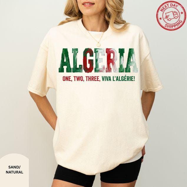 T-Shirt Algérie Femme 100% Algérien