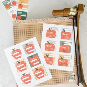 DIY Printable set of 18 Back to School Gift Tags, Yeah, we are back and it’s going to be a great year, Hello, it’s so good to see you
