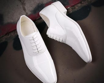 Alle weißen schuhe handgefertigte leder oxford & wingtips schuhe kundenwunsch anfertigen odar