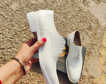 All White Shoes Handmade Leather Oxford & Wingtips Shoes Customer Demand Customize Odar - Etsy All White Shoes Handmade Leather Oxford & Wingtips Shoes Customer Demand Customize Odar - Etsy