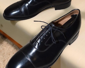 Black Oxford Shoes for Men | Handmade Leather Dress Shoes | Classic Formal Wedding & Office Wear