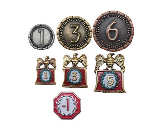 7 Wonders Metal Upgrade Munten Bordspel Militair Conflict