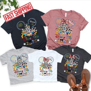 Disney Family Trip 2026 Shirt, Custom Family Vacation Tee, Matching Disney Shirts, Disneyland & Walt Disney World Shirts imagen 4