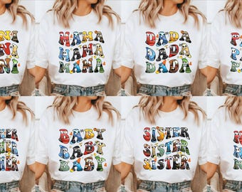 Disney Cars Custom Lightning McQueen Mama Dada Shirt, Cars Mom Dad Tee, Mother's Day T-shirt, Piston Cup Hoodie, Disney Cars Land Sweatshirt