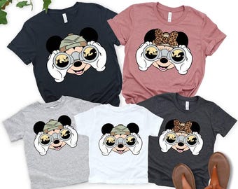 Mickey Mouse Safari Shirt, Mickey Animal, Animal Kingdom Themed Disney Trip Shirt for Kids and Adults, Safari Shirt, Animal Kingdom Shirt