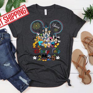 Disney Family Trip 2026 Shirt, Custom Family Vacation Tee, Matching Disney Shirts, Disneyland & Walt Disney World Shirts imagen 6