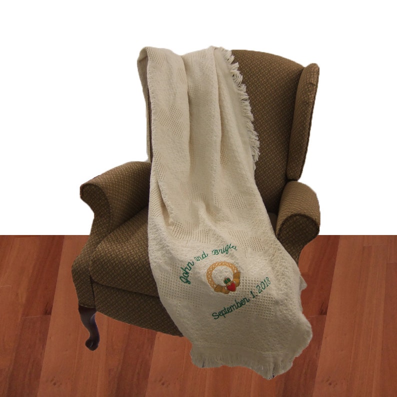 Irish Claddagh Celtic Wedding Blanket Throw for an Inspired Etsy
