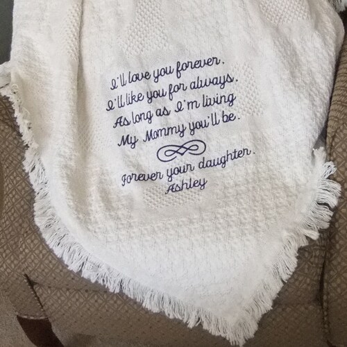Mother Of The Groom Gift Blanket - 60 X 50 Inch Flannel Throw, Wedding Thank You Present, Cozy & Meaningful Keepsake