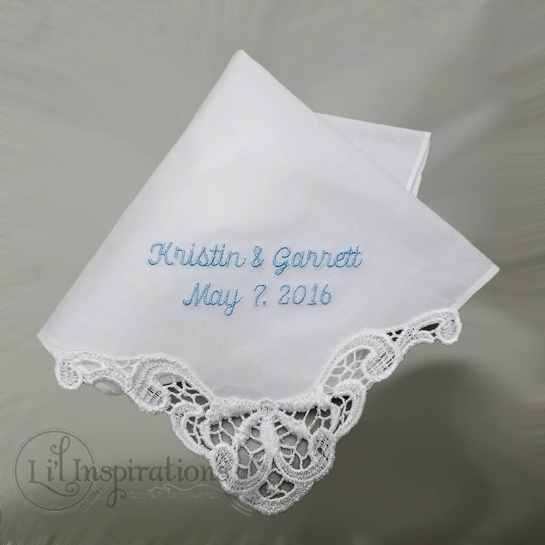 Personalize Any Verse Wedding Handkerchief, Mother Of The Bride Hankies, Custom