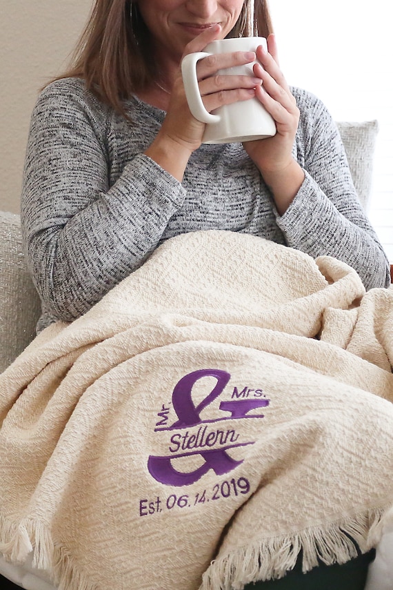 Custom cotton blanket cheap