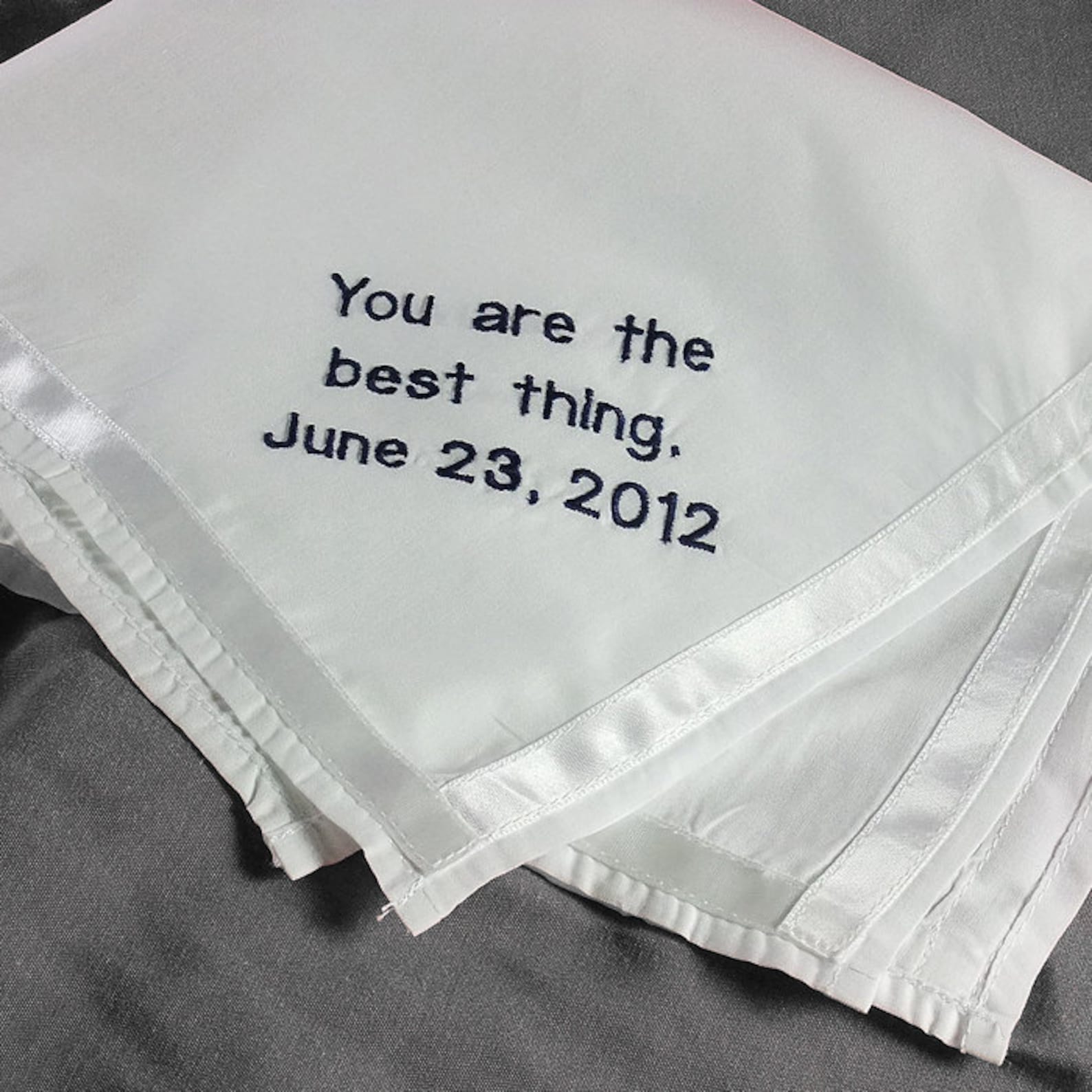 Monogrammed Pocket Square Personalized Pocket Square Custom Etsy