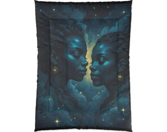 Gemini Women Comforter: Zodiac Astrology Bedroom Decor