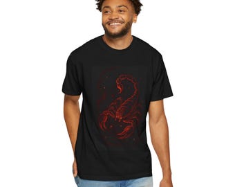 Scorpio Graphic T-Shirt, Astrology Tee - Unisex Tee, Zodiac Shirt, Horoscope Top, Constellation Clothing, Birthday Gift