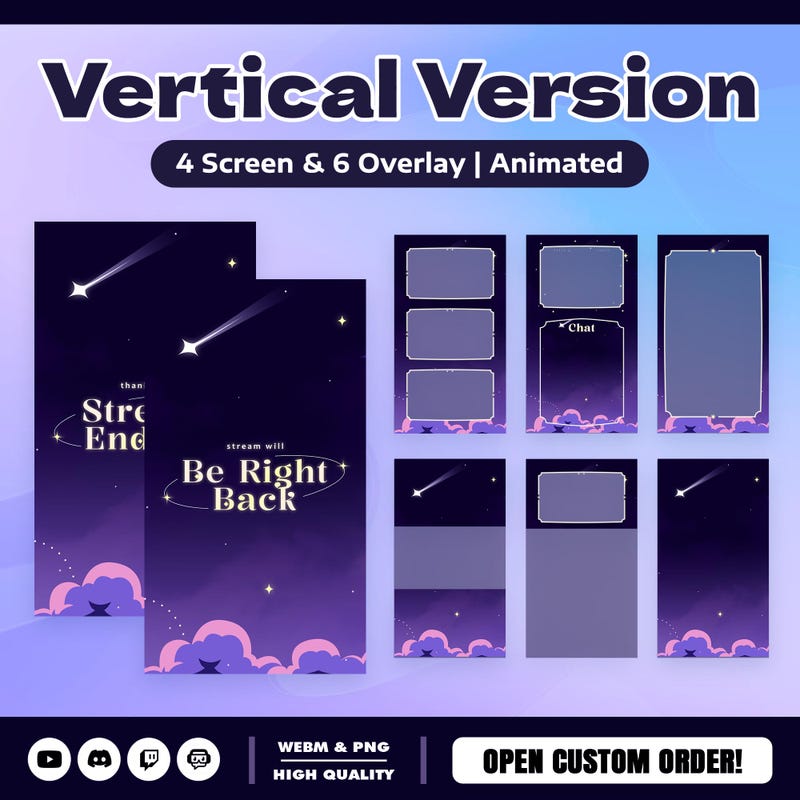 Tiktok Portrait Overlays - Etsy