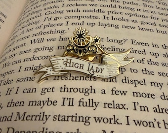 ACOTAR Inspired High Lady Enamel Pin – Feyre of the Night Court Badge | Fantasy Book Collection Gift