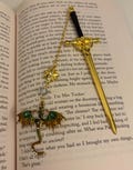 Fantasy Dragon Sword Bookmark – Fourth Wing Inspired Metal Page Marker | Romantasy Book Lover Gift product logo