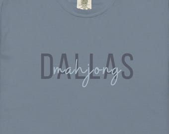 Dallas mahjongshirt | Comfortkleuren 1717 | Mahjongcadeau | Dallas Mahj-T-shirt | Lokale Mahjong Club-kleding
