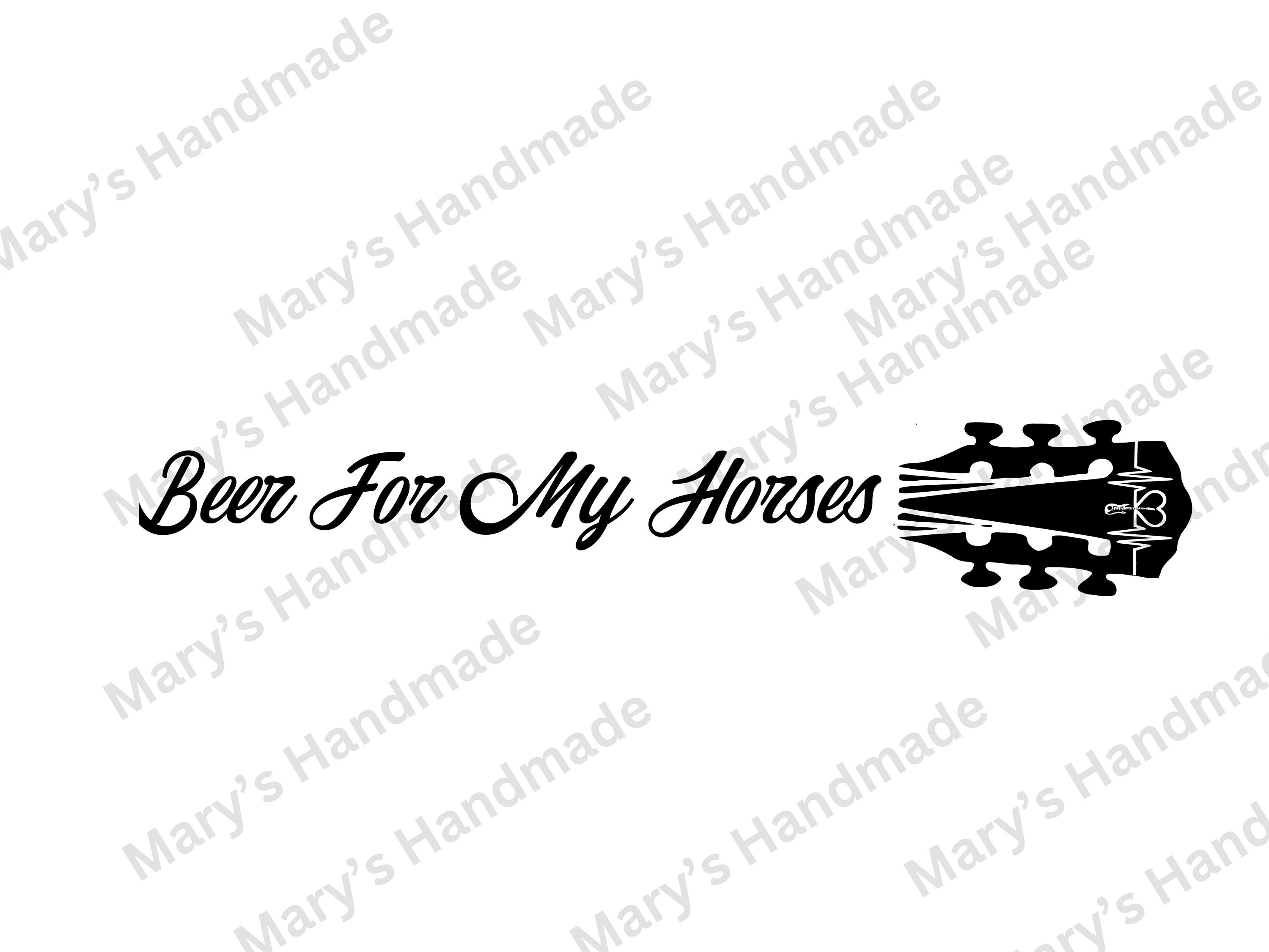 Beer for my horses tray