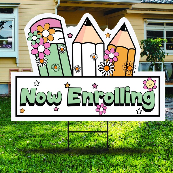 Now Enrolling Banner - Etsy
