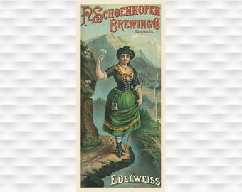 Póster de cerveza vintage de Schoenhofen Brewing