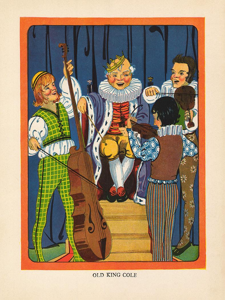 Old King Cole - Nursery Rhyme Poster - Etsy