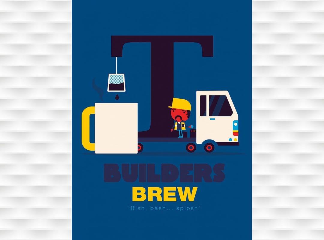 Builders Brew Tea Poster by Spencer Wilson - Etsy