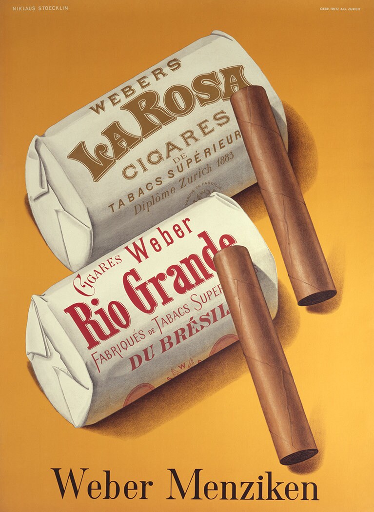 Weber Cigars Vintage Poster - Etsy