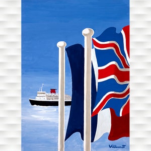British Cruise Travel Poster