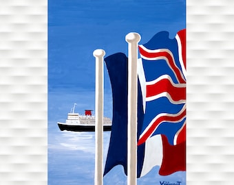 British Cruise Travel Poster
