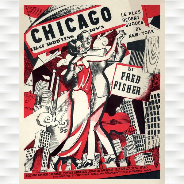 Chicago Poster Etsy