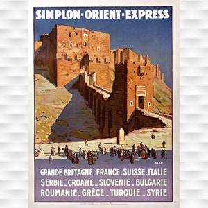 Orient Express Vintage Plakat Podróżniczy