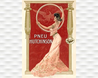 Poster Vélo Pneu Hutchinson
