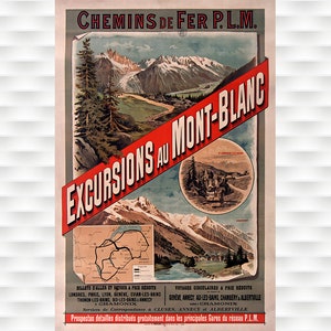 Mont Blanc Travel Poster