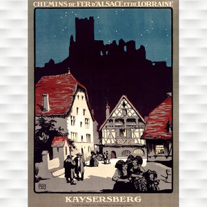 Póster de viaje de Kaysersberg, Francia