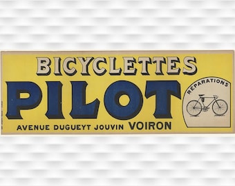 Bicyclettes Pilot – Original Vintage Cycling Poster