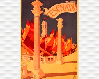 Cesenatico Italy Travel Poster